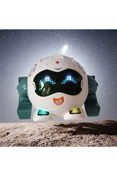 FEYSSHOP Işıklı Müzikli Sensörlü Akıllı Robot - 360 Derece Takla Atan Eğitici...