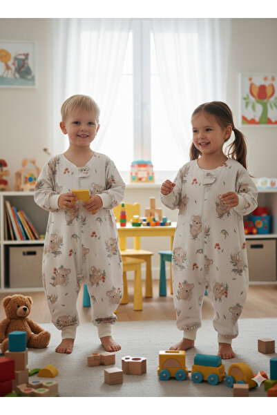 Wenaris Uyku Tulumu %100 Doğal Pamuk Çift Kat PAZEN Özel Kumaş Unisex 1.0 Tog...