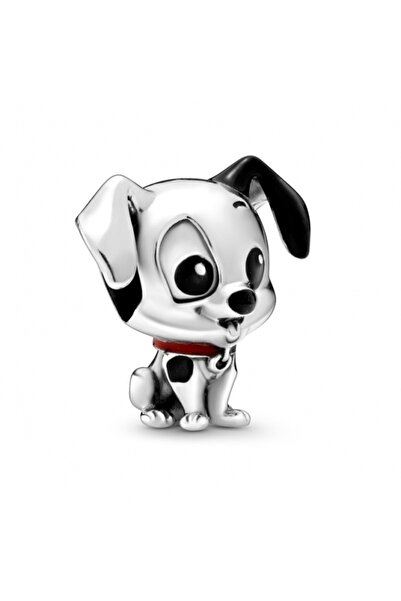 Singularis Siyah Benekli Sevimli Köpek Charm - Tüm Bileklik Modelleriyle Uyum...