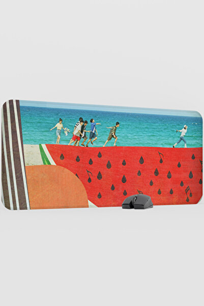 mousepad bastir Twinkling Watermelon- K Drama V1 90X40 XXL Gaming Rubber Non-...