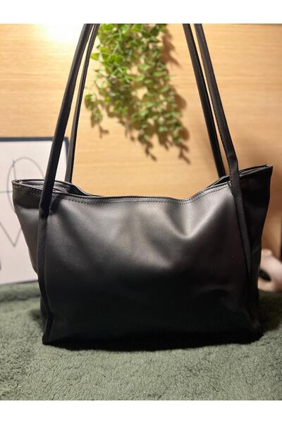 MODANTA Kadın Siyah El ve Kol Çantası Büyük Boy