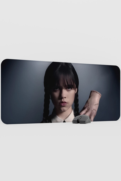 mousepad bastir Wednesday 2 V4 90X40 XXL Gaming Rubber Non-Slip Base Mouse Pa...