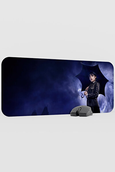 mousepad bastir Wednesday V1 70X30 XL Gaming Rubber Non-Slip Base Mouse Pad M...