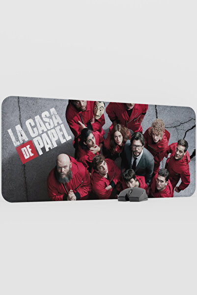 mousepad bastir La Casa De Papel V2 90X40 XXL Gaming Rubber Non-Slip Base Mou...
