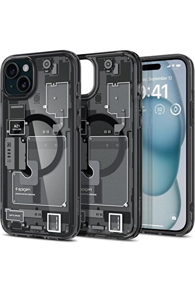 Spigen Ultra Hybrid MagFit Cover for iPhone 15 Plus Case Cover with MagSafe -...