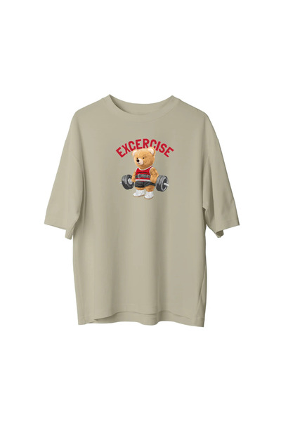 CANDLEMASTORE Gym Bear - Oversized T-Shirt