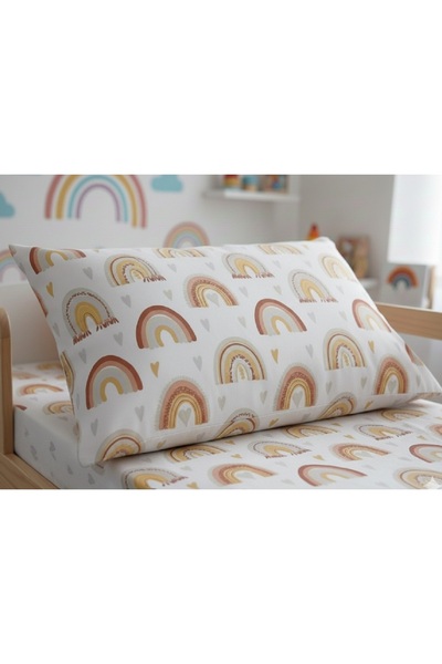 Taç Curcubeu 1 bucată 50x70 cm. husă de pernă bumbac 100%