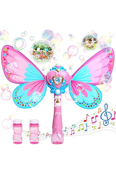 REZZOSS عصا سحرية على شكل فراشة لصنع الفقاعات للأطفال، آلة موسيقية سحرية خيال...