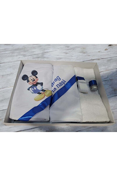 OBSIDION Σετ μπουρνούζια BASIC - γαλάζιο Μίκυ