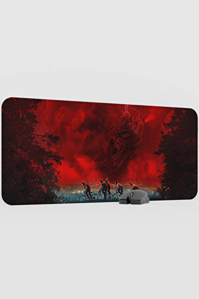 mousepad bastir Stranger Things V4 90X40 XXL Gaming Rubber Non-Slip Base Mous...