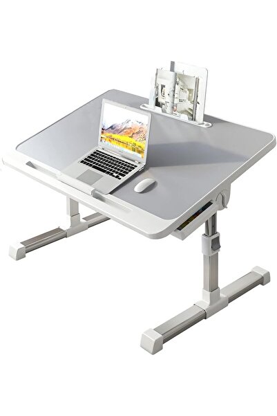 The Bros Foldable Nightstand, Multifunctional Laptop Nightstand with Hidden D...