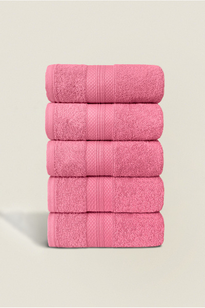 Ellaline طقم مناشف يد مكون من 5 قطع، 100% قطن معتمد، مناشف لليد/الوجه/الحمام/...