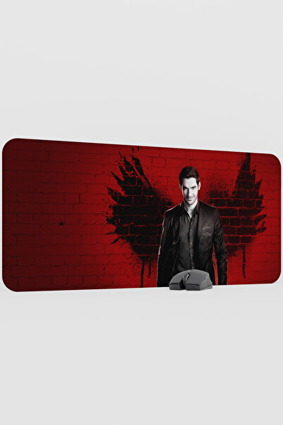 mousepad bastir Lucifer V4 90X40 XXL Gaming Rubber Non-Slip Base Mouse Pad Mo...