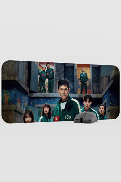 mousepad bastir Squid Game V4 70X30 XL Gaming Rubber Non-Slip Base Mouse Pad ...