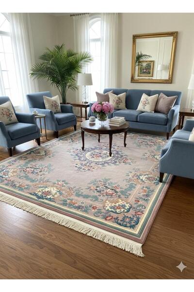 RD RAMAZAN DAĞ EL HALI SANATI El Dokuma Kabartmalı Çin Halısı Birinci Sınıf K...