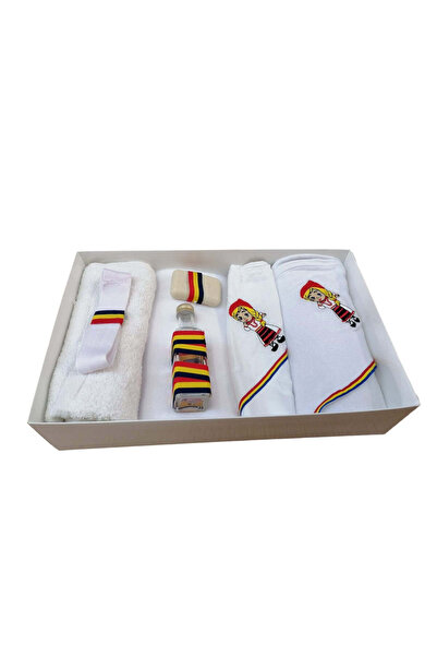 OBSIDION Set trusou botez brodat 7 piese TRADITIONAL - fetita