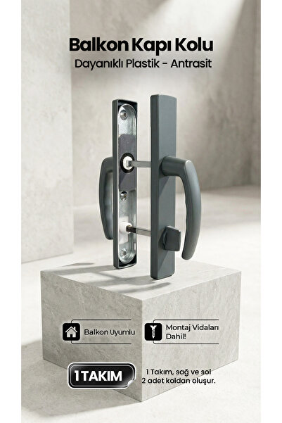 ÖZFIRAT PVC YAPI Plastik Balkon Kapı Kolu, PVC Pimapen Uyumlu, Barelsiz, Antr...