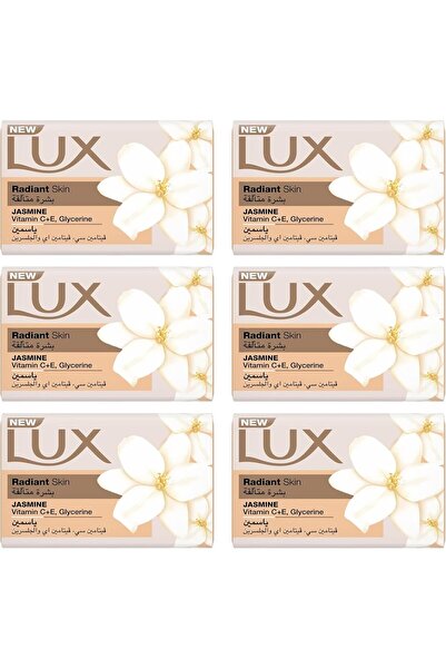 LUX Bar Soap For Radiant Skin, Jasmine With Vitamin C+E, Glycerine, 170g, Pac...