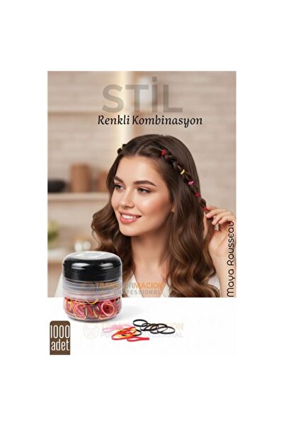 Skygo Silicone Hair Tie Hair Rubber Mini Elastic Scrunchie 1000Pcs 2 Colors