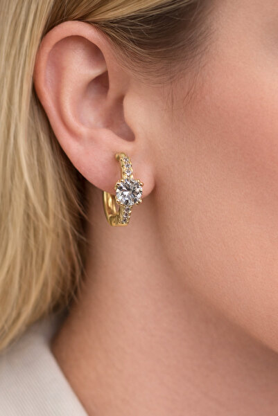 charmove ile kendinizi şımartın Xuping 14K altın renginde tek taş detaylı küç...