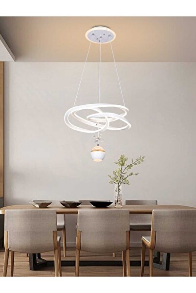 best power ثريا LED عصرية 9808 | قوة 80 واط مع 3 أوضاع إضاءة LED | قاعدة إضاء...