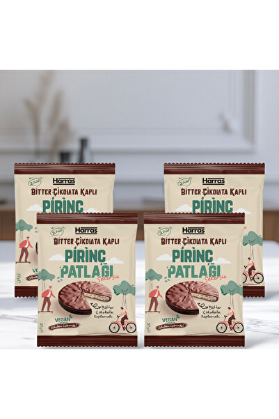 Harras Şekersiz Çik.K.Pirinç Patlağı 37g x 4 Adet