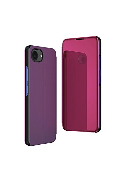 OEM iPhone 16e Clear View Flip Case - Pink