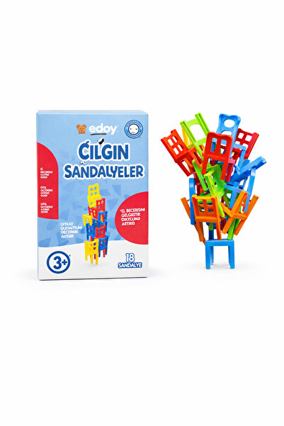 edoy Çılgın Sandalyeler Denge Oyunu El Göz Koordinasyonu Dikkat Odaklanma Mot...