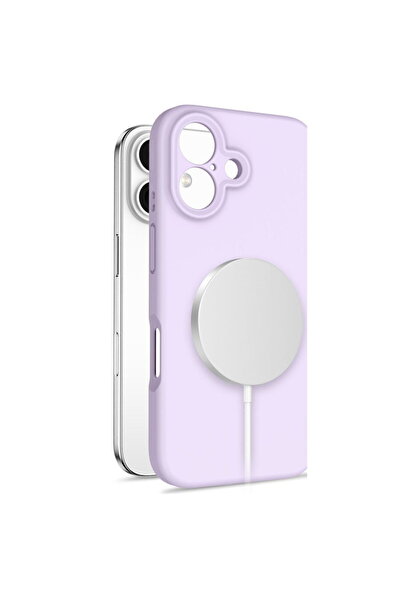 Tech-Protect MagSafe Compatible Mauve Silicone Case for iPhone 16
