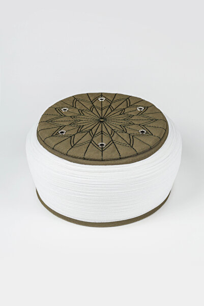 Sarıkhane قماش تالبي أصفر - قماش أبيض - غطاء رأس أخضر - لف مسطح - عين الطائر ...