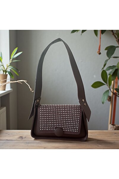 Gözde Mağazacılık Stylish Shoulder Bag with Sparkling Stone Detail Cover