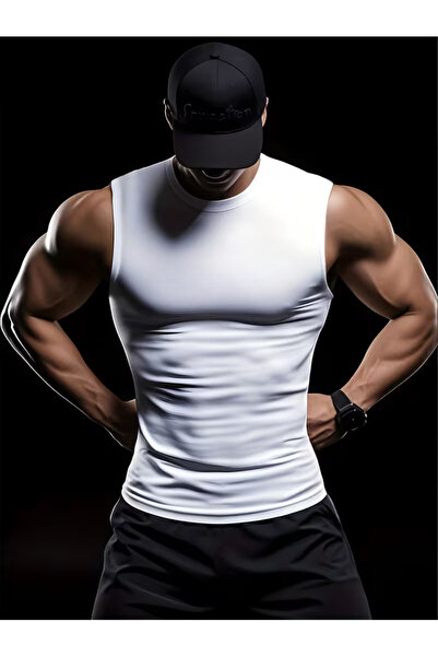 RUTBİL SPORTS Sıfır Kol Fitness Body GYM Body Sporcu Uzun Sıfır Fitness Body ...