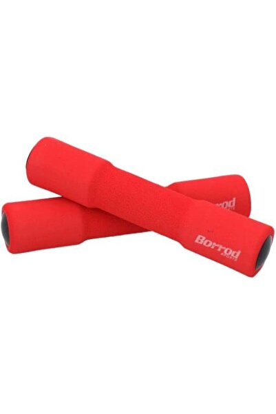 Fitness pro دمبل بمقبض إسفنجي أحمر، 635 غرام للدمبل الواحد