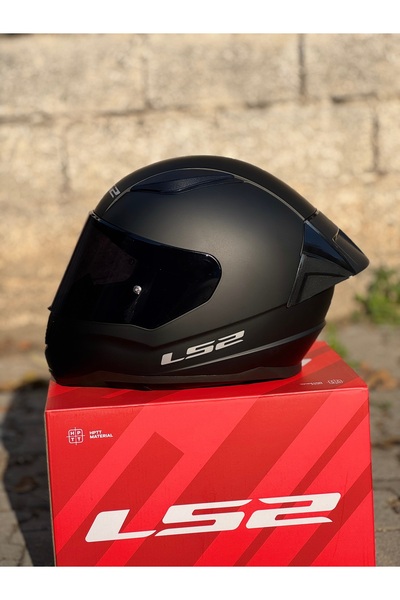 LS2 Rapid 2 Race Siyah vizörlü kask (+1 şeffaf vizör ile)