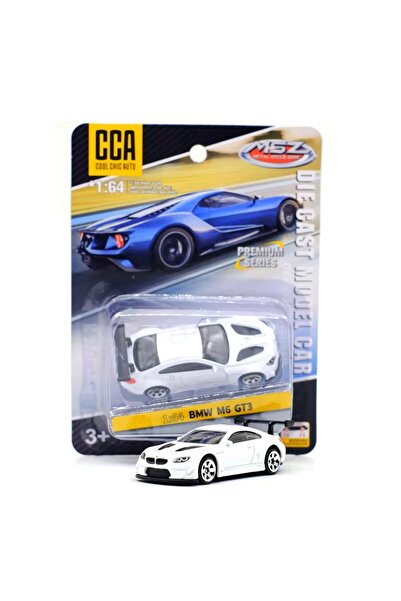 CCA Premium Series BMW M6 GT3 Beyaz 1/64 Model Araba