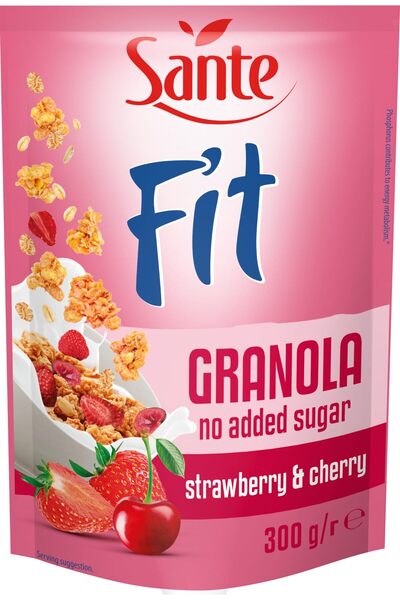 Sante Fit Granola Strawberry Cherry, 300 gm