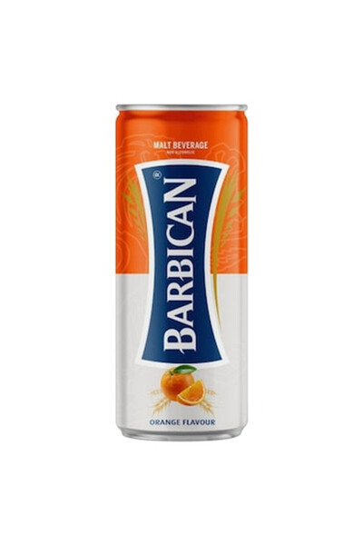 BARBİCAN مشروب الشعير بنكهة البرتقال، 250 مل