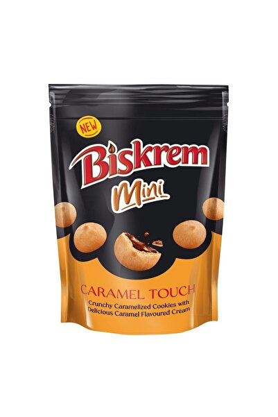 Biskrem كوكيز صغير بنكهة الكراميل، 90 غرام