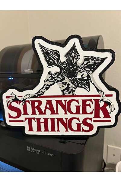 SZD Design Stranger Thinks Karanlık Boyut Canavarı Temalı Dekoratif Lightbox