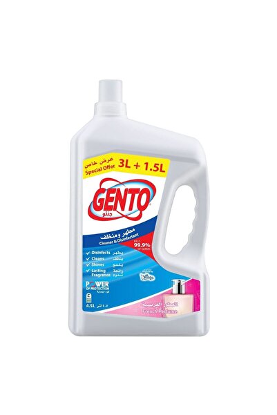 Gento معقم عطري فرنسي، 3 لتر + 1.5 لتر