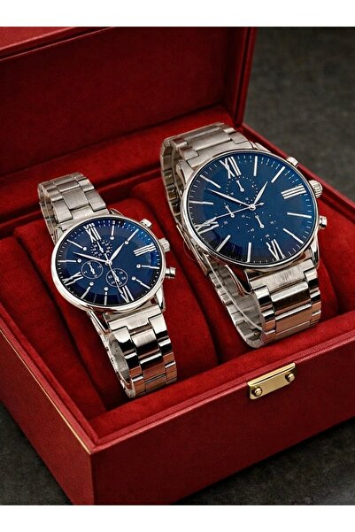 Spectrum Sevgililer Gününe Özel Sevgili Saat/Çift Kol Saati +2 Adet Saat Kutusu