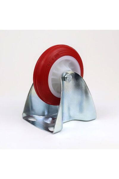 FIRINCIDEPOM عجلة صناعية حمراء 80 مم (بدون فرامل) - للاستخدام الشاق