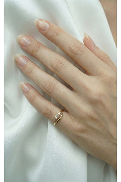 İris Jewelrys Çelik Piove Ayarlanabilir Gold Yüzük