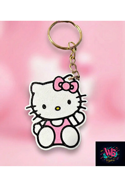 WLS studio Sevimli Hello Kitty Anahtarlık