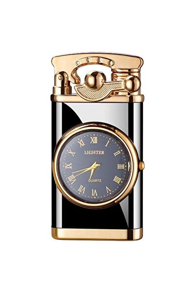 Generic Fashionable And Creative Windproof Lighter With Clock For Men.Random ...