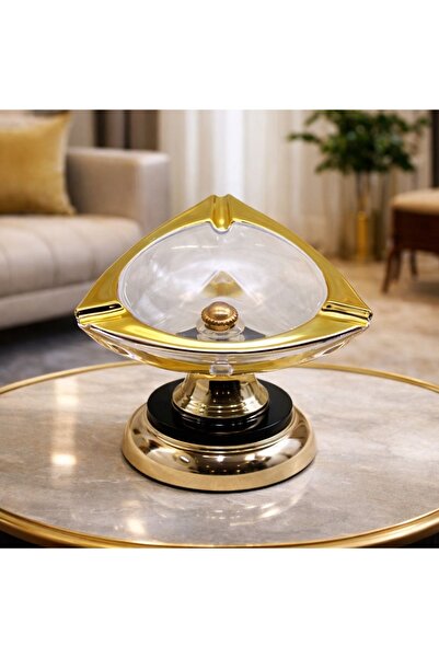 hediyeconcepti Scrumieră decorativă de lux cu design din cristal și detalii a...