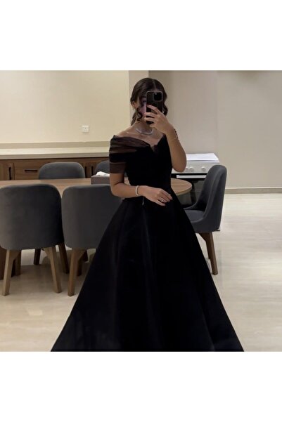SKY dresses Black Mikado dress with lined skirt, evening wear