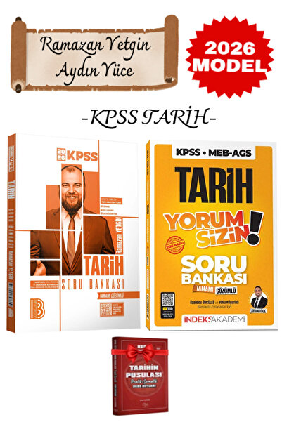 İndeks Akademi Benim Hocam Yayınları 2026 KPSS Ramazan Yetgin Tarih SB+Aydın ...