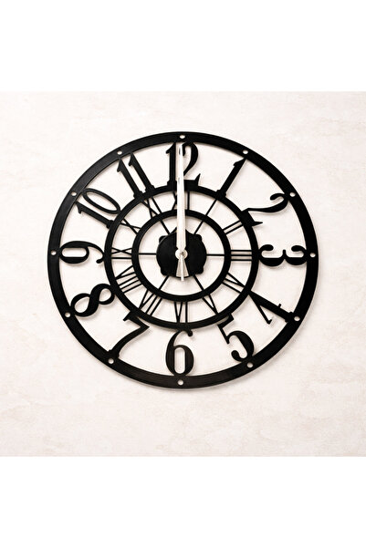 ÖZŞAHİN LAZER Büyük Rakamlı Lazer Kesim Metal Duvar Saati
