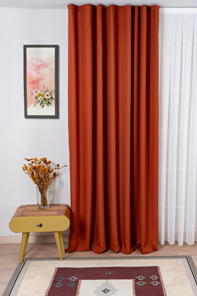 Elen's Keten Fon Perde Natural Ekonomik Kırışmaz Dekoratif Salon Çocuk Yatak ...